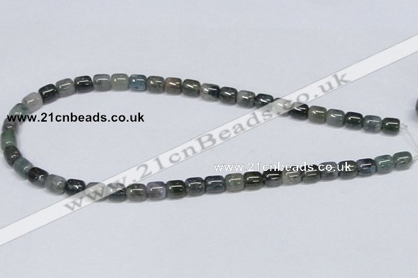 CAB391 15.5 inches 8*8mm column moss agate gemstone beads wholesale