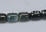 CAB392 15.5 inches 10*12mm column moss agate gemstone beads wholesale