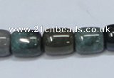 CAB393 15.5 inches 12*14mm column moss agate gemstone beads wholesale