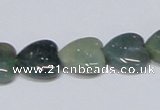 CAB407 15.5 inches 14*14mm heart moss agate gemstone beads wholesale