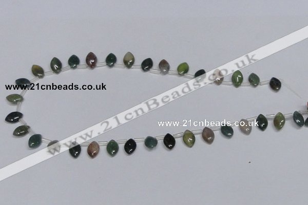 CAB412 15.5 inches 8*12mm horse eye moss agate gemstone beads