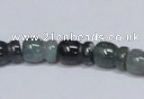 CAB426 15.5 inches 9*13mm vase-shaped moss agate gemstone beads