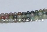 CAB430 15.5 inches 4mm round indian agate gemstone beads wholesale
