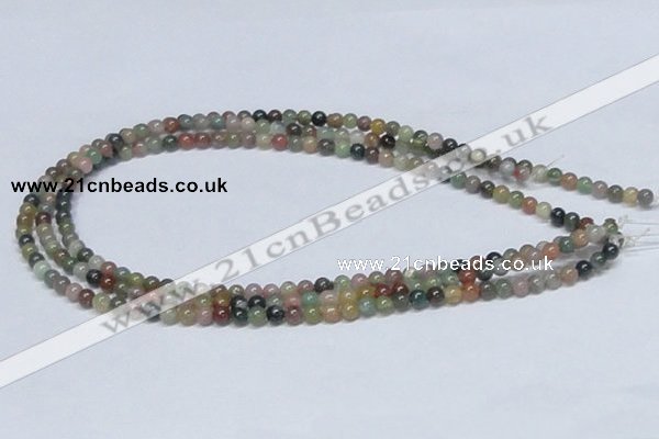 CAB431 15.5 inches 5mm round indian agate gemstone beads wholesale