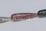 CAB445 15.5 inches 8*30mm teardrop indian agate gemstone beads