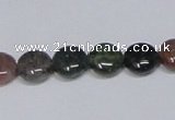 CAB449 15.5 inches 10mm flat round indian agate gemstone beads