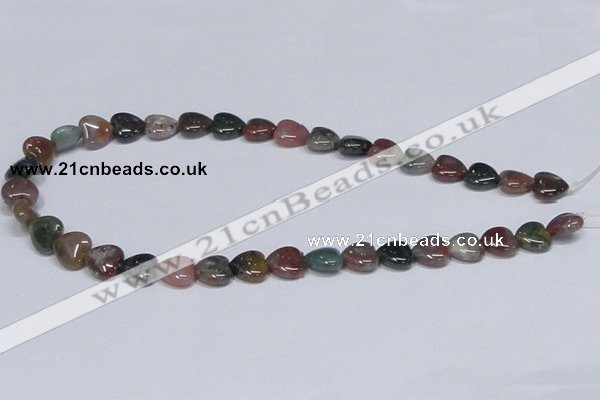 CAB454 15.5 inches 12*12mm heart indian agate gemstone beads