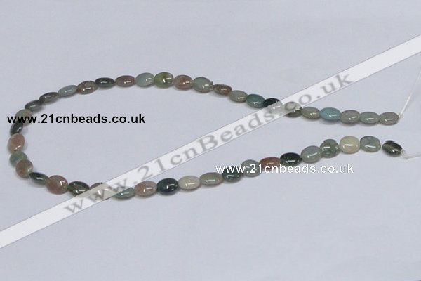 CAB456 15.5 inches 8*10mm oval indian agate gemstone beads wholesale