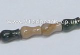 CAB464 15.5 inches 7*12mm vase-shaped indian agate gemstone beads