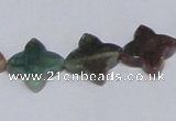 CAB472 15.5 inches 12*12mm flower form indian agate gemstone beads