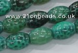 CAB51 15.5 inches 12*16mm egg-shaped peafowl agate gemstone beads