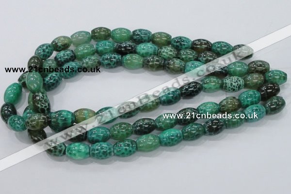 CAB51 15.5 inches 12*16mm egg-shaped peafowl agate gemstone beads