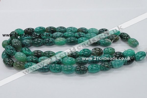 CAB52 15.5 inches 13*18mm egg-shaped peafowl agate gemstone beads