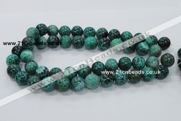 CAB54 15.5 inches 16mm round peafowl agate gemstone beads wholesale