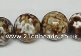 CAB614 15.5 inches 18mm round leopard skin agate beads wholesale