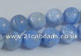 CAB647 15.5 inches 12mm round fire crackle agate beads wholesale