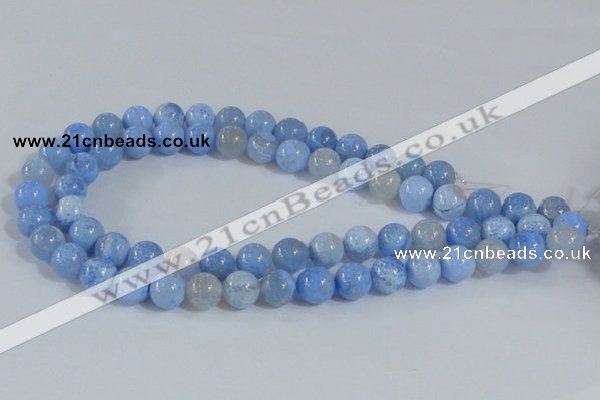 CAB647 15.5 inches 12mm round fire crackle agate beads wholesale