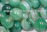 CAB716 15.5 inches 10mm round green agate gemstone beads wholesale