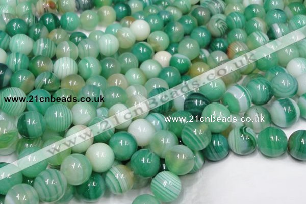 CAB716 15.5 inches 10mm round green agate gemstone beads wholesale