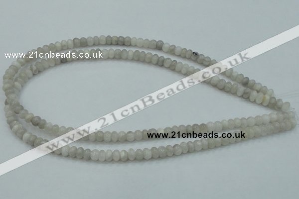 CAB900 15.5 inches 4*6mm rondelle natural crazy agate beads wholesale