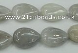 CAB908 15.5 inches 13*18mm flat teardrop natural crazy agate beads