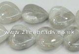 CAB919 15.5 inches 20*20mm heart natural crazy agate beads wholesale