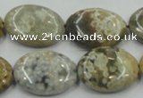 CAB950 15.5 inches 22*30mm oval ocean agate gemstone beads