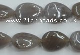 CAB957 15.5 inches 13*18mm flat teardrop ocean agate gemstone beads