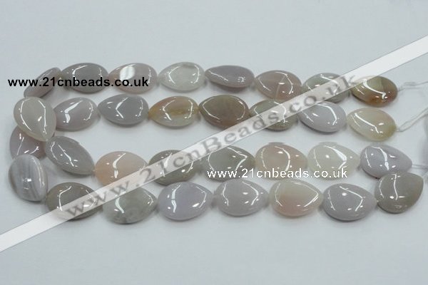 CAB958 15.5 inches 18*25mm flat teardrop ocean agate gemstone beads