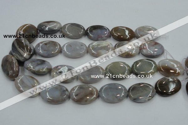 CAB960 15.5 inches 22*30mm oval ocean agate gemstone beads