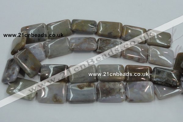 CAB961 15.5 inches 20*30mm rectangle ocean agate gemstone beads