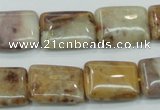 CAB978 15.5 inches 13*18mm rectangle Morocco agate beads wholesale