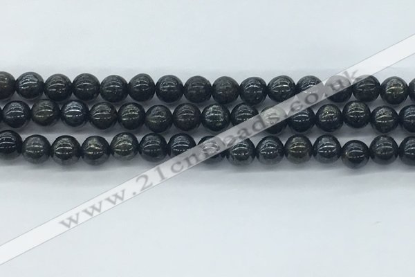 CAE122 15.5 inches 8mm round AB-color astrophyllite beads wholesale