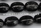 CAE18 15.5 inches 15*20mm egg-shaped astrophyllite beads wholesale