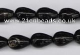 CAE21 15.5 inches 10*14mm teardrop astrophyllite beads wholesale