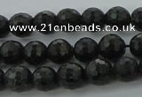 CAE35 15.5 inches 6mm faceted round astrophyllite beads wholesale