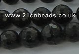 CAE37 15.5 inches 10mm faceted round astrophyllite beads wholesale