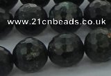 CAE39 15.5 inches 14mm faceted round astrophyllite beads wholesale