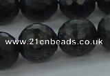 CAE40 15.5 inches 16mm faceted round astrophyllite beads wholesale