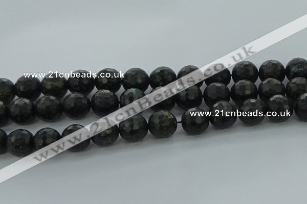 CAE40 15.5 inches 16mm faceted round astrophyllite beads wholesale