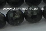 CAE41 15.5 inches 18mm faceted round astrophyllite beads wholesale