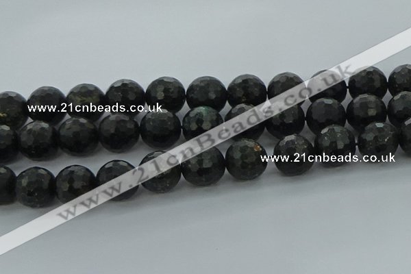 CAE41 15.5 inches 18mm faceted round astrophyllite beads wholesale