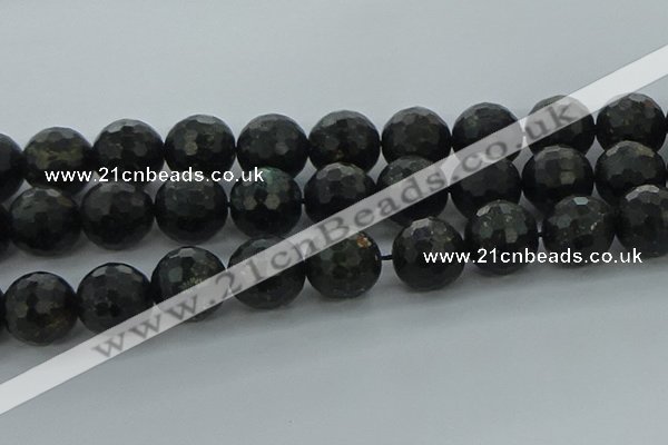 CAE42 15.5 inches 20mm faceted round astrophyllite beads wholesale