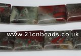 CAF01 15.5 inches 13*18mm rectangle African bloodstone beads