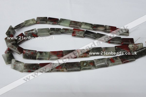 CAF01 15.5 inches 13*18mm rectangle African bloodstone beads