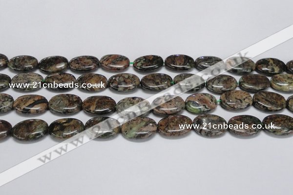 CAF127 15.5 inches 13*18mm oval Africa stone beads wholesale