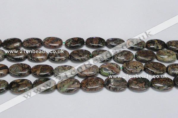 CAF128 15.5 inches 15*20mm oval Africa stone beads wholesale