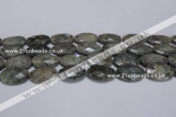 CAF150 15.5 inches 20*30mm faceted oval Africa stone beads