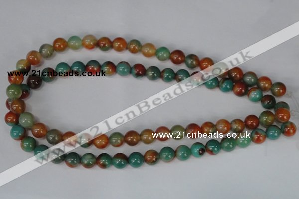 CAG1000 15.5 inches 10mm round rainbow agate beads wholesale