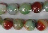 CAG1001 15.5 inches 14mm round rainbow agate beads wholesale